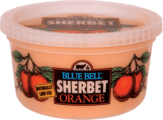 Blue Bell Orange Sherbet in quart